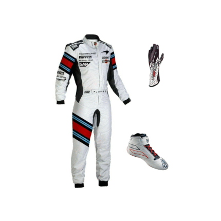 OMP Go Kart Racing Suit Complete Kit Digital Printed Level2 Kart Suit Shoes & Gloves