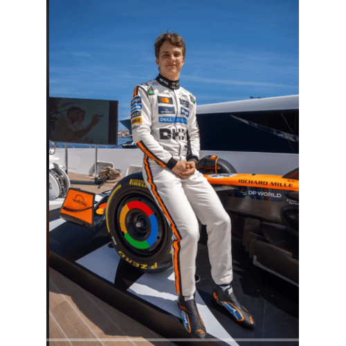 Grand Prix Monaco Lando Norris Kart Suit Level 2 Digital Printed Professional Go Kart Racing Gear