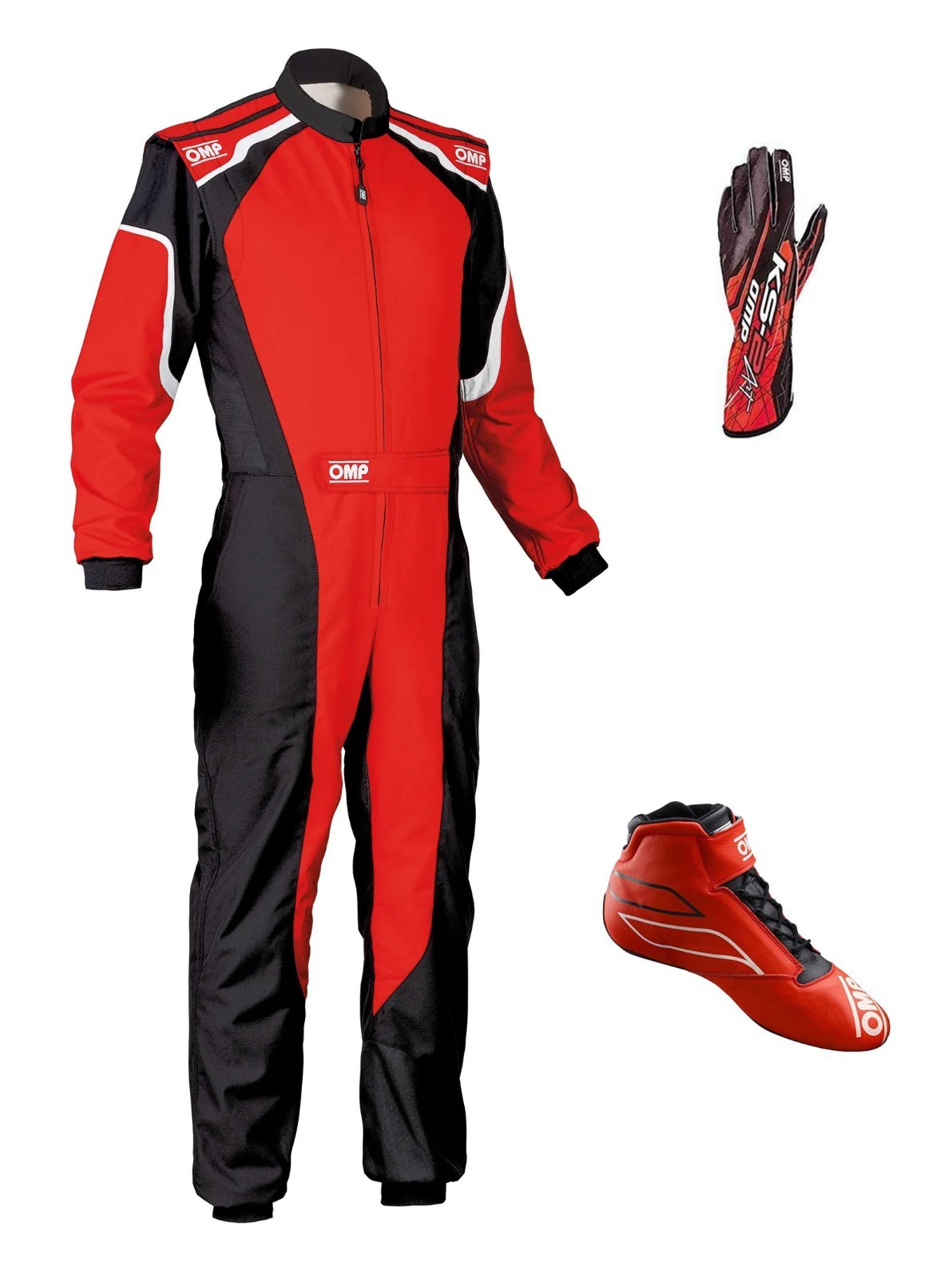 Complete Go Kart Racing Kit with Suit, Gloves, and Shoes
