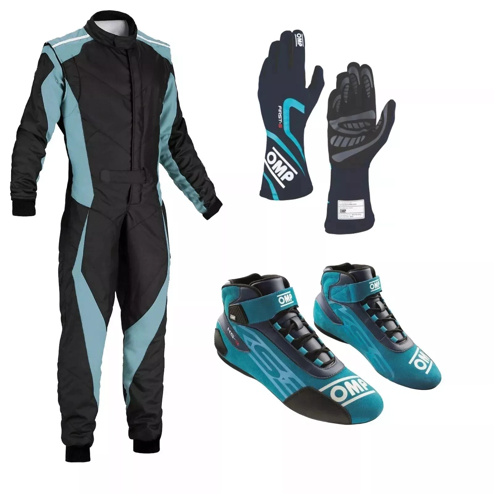 Go Kart Racing Suit Complete Kit – Digital Printed Level 2 Suit with Kart Shoes & Gloves