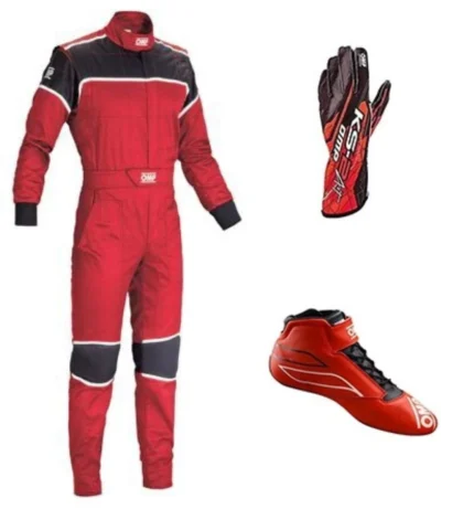 Go Kart Racing Suit Complete Kit – Digital Printed Level 2 Suit with Kart Shoes & Gloves