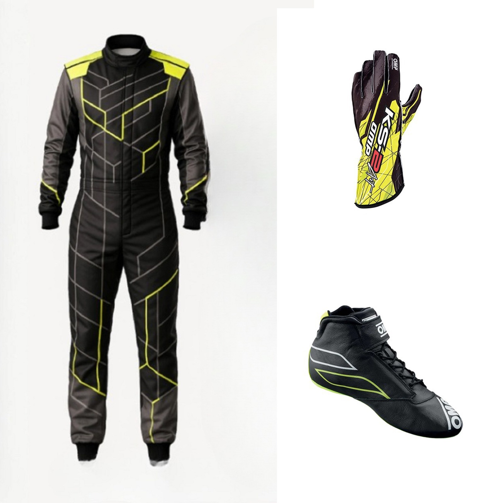 Go Kart Suit Racing Complete Kit – Digital Printed Level 2 Suit with Customization Options