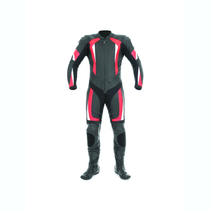 Men’s Leather Motorcycle Racing Suit – Full Body Protective Biker Gear