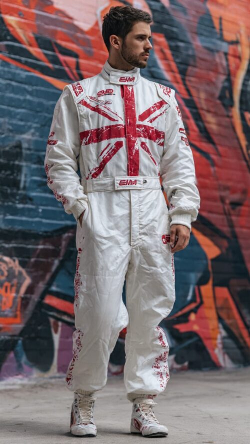 Go-Kart Racing Suit – Digital Printed One-Piece Karting Suit | Custom Race Outfit for Kart Drivers Professional karting suit designed for comfort and protection during kart races.