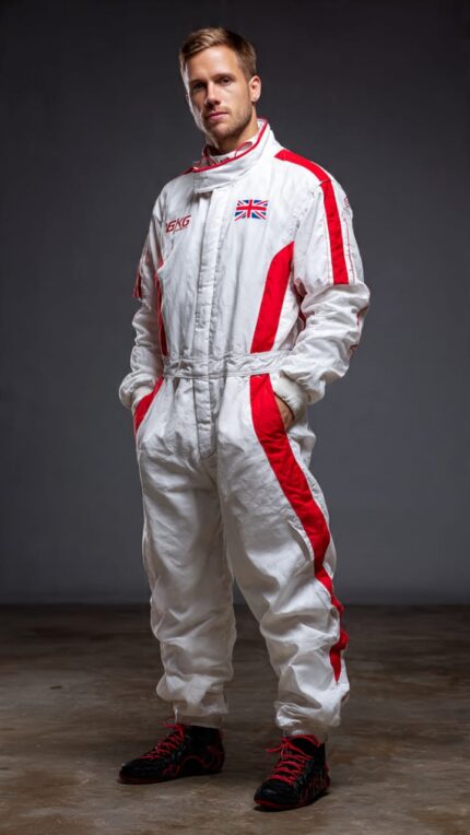 Professional karting suit designed for comfort and protection during kart races.