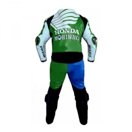 Honda Moriwaki Racing One-Piece Leather Motorcycle Racing Suit