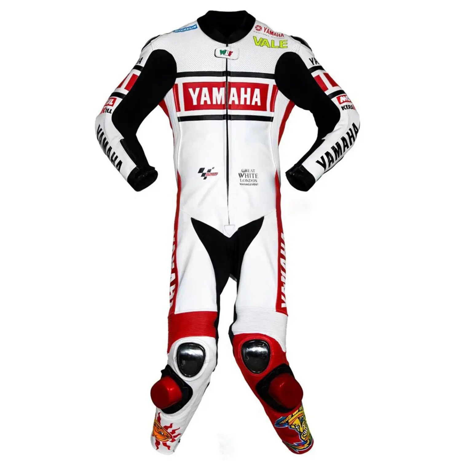 Valentino Rossi Yamaha MotoGP 2005 50th Anniversary One-Piece Leather Motorcycle Racing Suit
