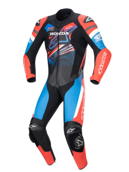 Honda GP Force Men Motorbike Leather Suit – Premium Racing Protection & Comfort