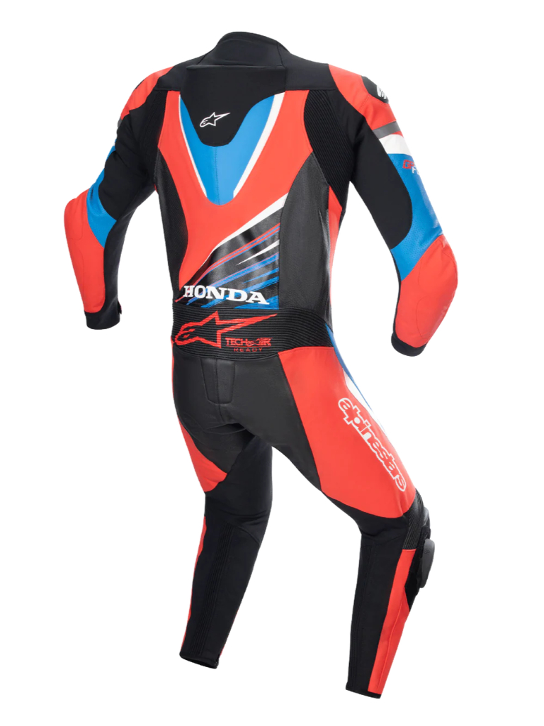 Honda GP Force Men Motorbike Leather Suit – Premium Racing Protection & Comfort