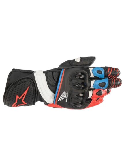 Honda Racing Leather Motorbike Gloves – Premium Protection for Street & Track Riders