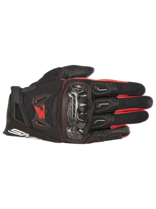 High-Performance Motorbike Leather Riding Gloves with Carbon Knuckle Protection & Reinforced Grip