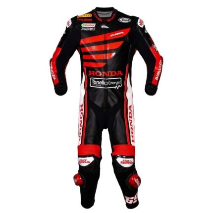 Nicky Hayden WSBK Honda 2015 One-Piece Leather Motorcycle Racing Suit – Premium Track Day Performance Suit