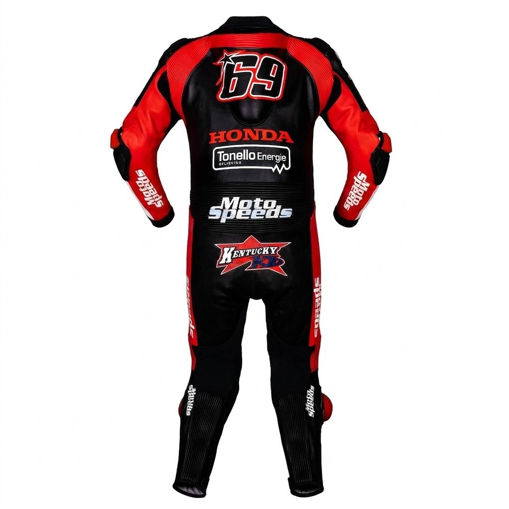 Nicky Hayden WSBK Honda 2015 One-Piece Leather Motorcycle Racing Suit – Premium Track Day Performance Suit