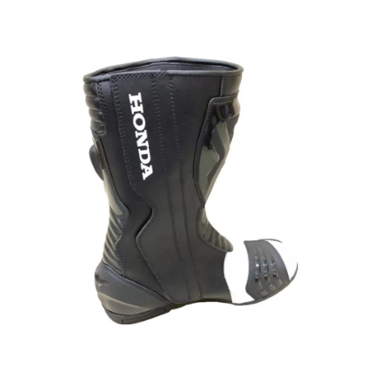 Premium Honda Racing Motorbike Leather Boots – Motorcycle Riding Protective Sports Touring Footwear