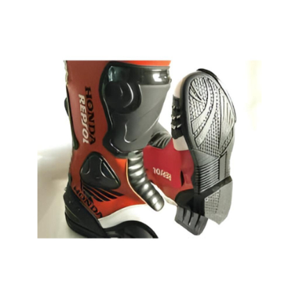 Premium Honda Racing Motorbike Leather Boots – Motorcycle Riding Protective Sports Touring Footwear