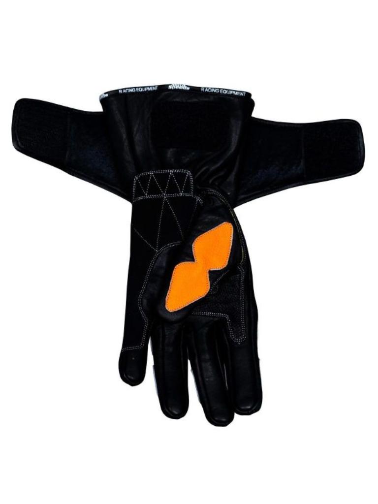 Honda Racing Leather Motorbike Gloves – Premium Protection for Street & Track Riders