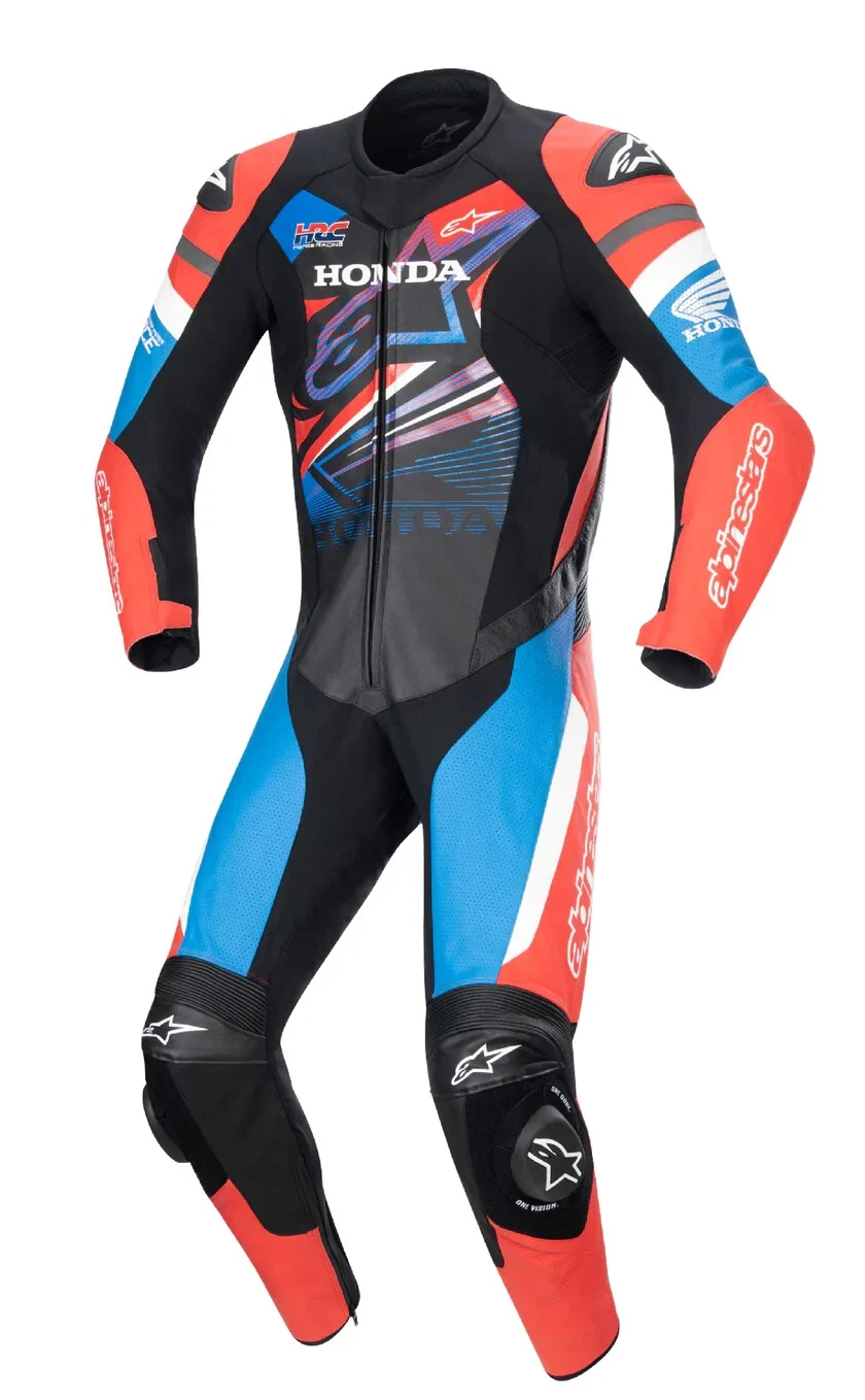 Alpinestars Honda GP Force 1-Piece Leather Motorcycle Racing Suit