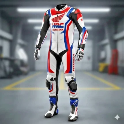 Honda HRC Professional One-Piece Leather Motorcycle Suit