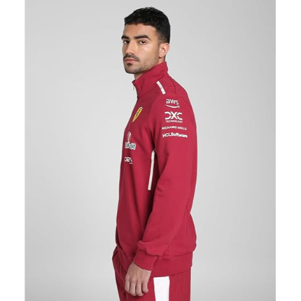 Ferrari Polyester Fleece Tracksuit – Full-Zip Jacket and Trousers with Team Logos