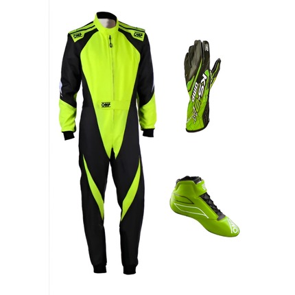 OMP Go Kart Racing Suit Kit – Digital Printed Suit Gloves Shoes Custom