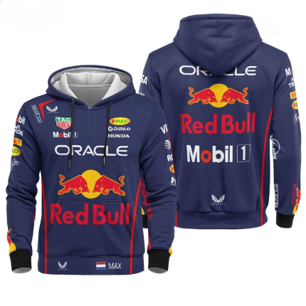 Red Bull Racing Tracksuit – Full-Zip Hoodie and Trousers Set with Printed Motorsport Graphics Red Bull Racing Tracksuit – Full-Zip Hoodie and Trousers Set with Printed Motorsport Graphics