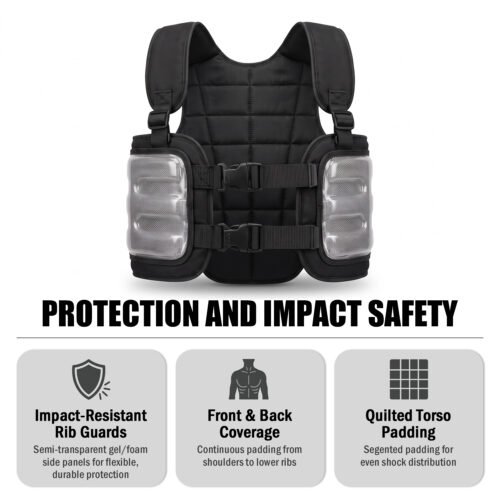 Go Kart Rib Protector for Adults & Youth – Adjustable Racing Chest Guard with Impact-Resistant Rib Protection - Thumbnail Image 4