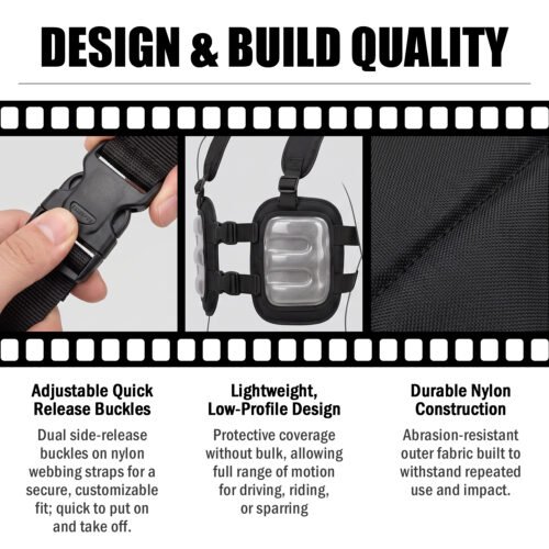 Go Kart Rib Protector for Adults & Youth – Adjustable Racing Chest Guard with Impact-Resistant Rib Protection - Thumbnail Image 6