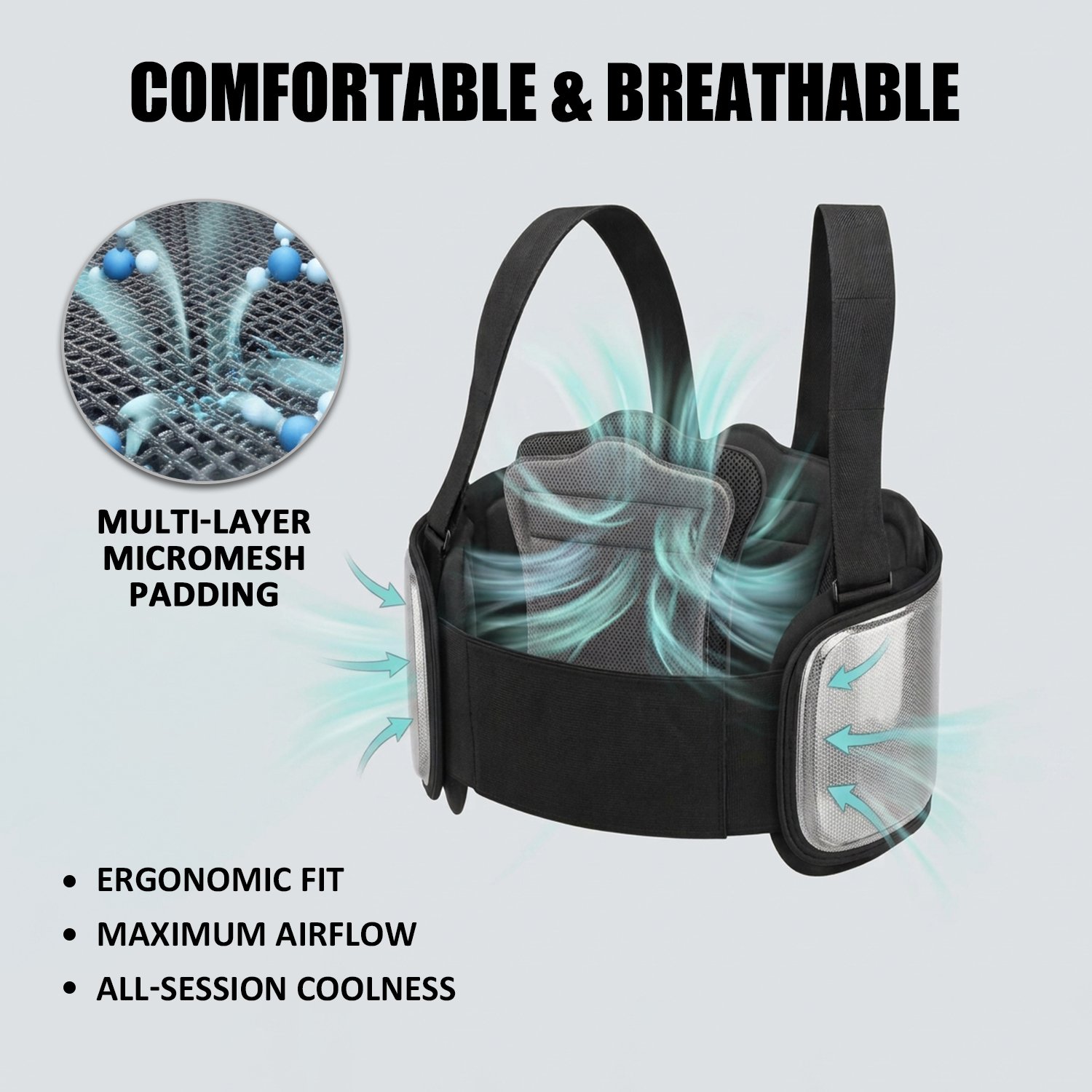Go Kart Rib Protector for Adults & Youth – Adjustable Racing Chest Guard with Impact-Resistant Rib Protection - Image 7