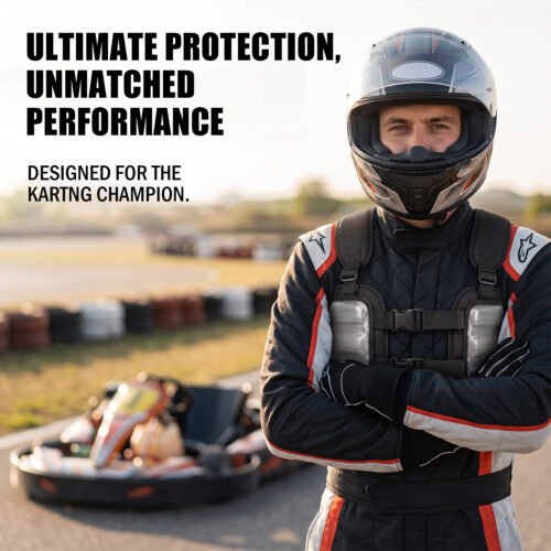 Go Kart Rib Protector for Adults & Youth – Adjustable Racing Chest Guard with Impact-Resistant Rib Protection - Thumbnail Image 7