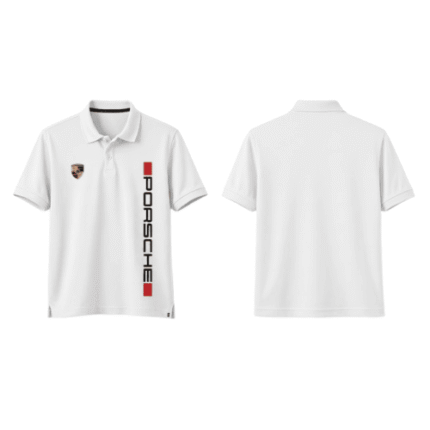 Porsche Polo Team Cotton Shirt and Go Kart Racing Shirt Digital Printed Made to Measure Level 2 Performance Shirt