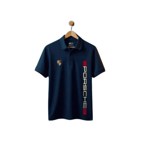 Porsche Polo Team Cotton Shirt and Go Kart Racing Shirt Digital Printed Made to Measure Level 2 Performance Shirt