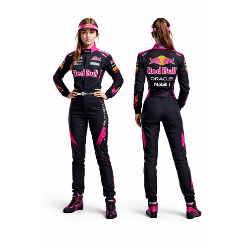 Red Bull Go Kart Racing Suit Level 2 Digital Printed Made-to-Measure Karting Performance Gear