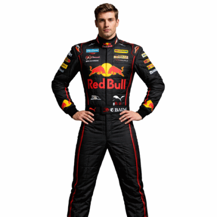 Red Bull Go Kart Racing Suit Level 2 Digital Printed Made-to-Measure Karting Performance Gear