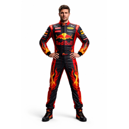 Red Bull Go Kart Racing Suit Level 2 Digital Printed Made-to-Measure Karting Performance Gear