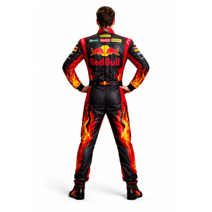 Red Bull Go Kart Racing Suit Level 2 Digital Printed Made-to-Measure Karting Performance Gear