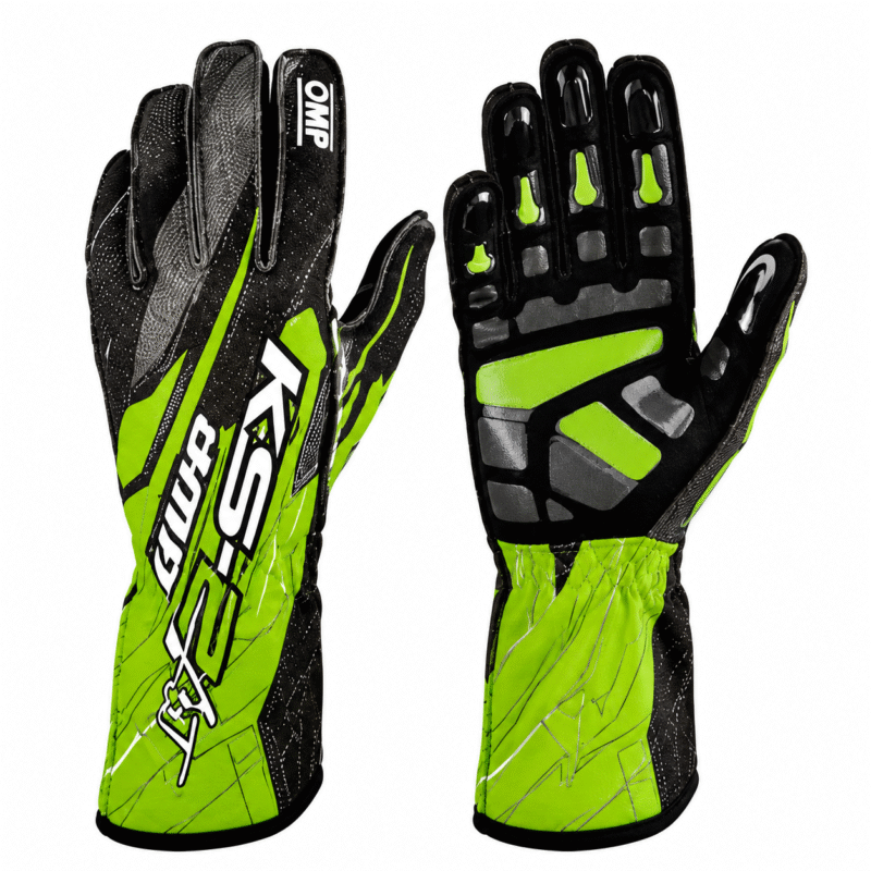 omp ks2 art black yellow green racing gloves sublimated karting glove pair silicone printed palm grip safety wear track day gauntlet gloves omp ks2 art black yellow green racing gloves sublimated karting glove pair silicone printed palm grip safety wear track day gauntlet gloves