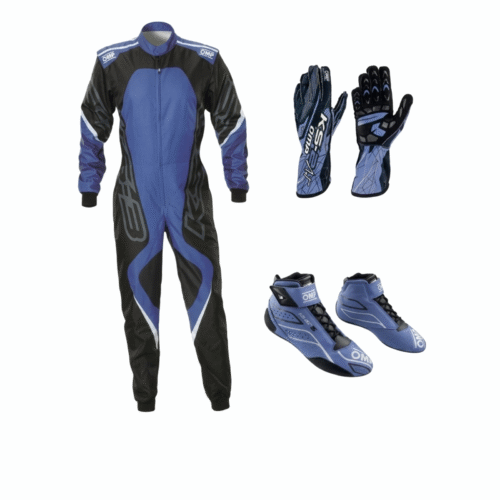 OMP Go Kart Racing Suit Complete Kit Digital Printed Level2 Kart Suit Shoes & Gloves