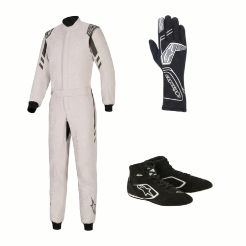 Alpine Star Go Kart Racing Suit Complete Kit Digital Printed Level 2 Kart Suit Shoes & Gloves