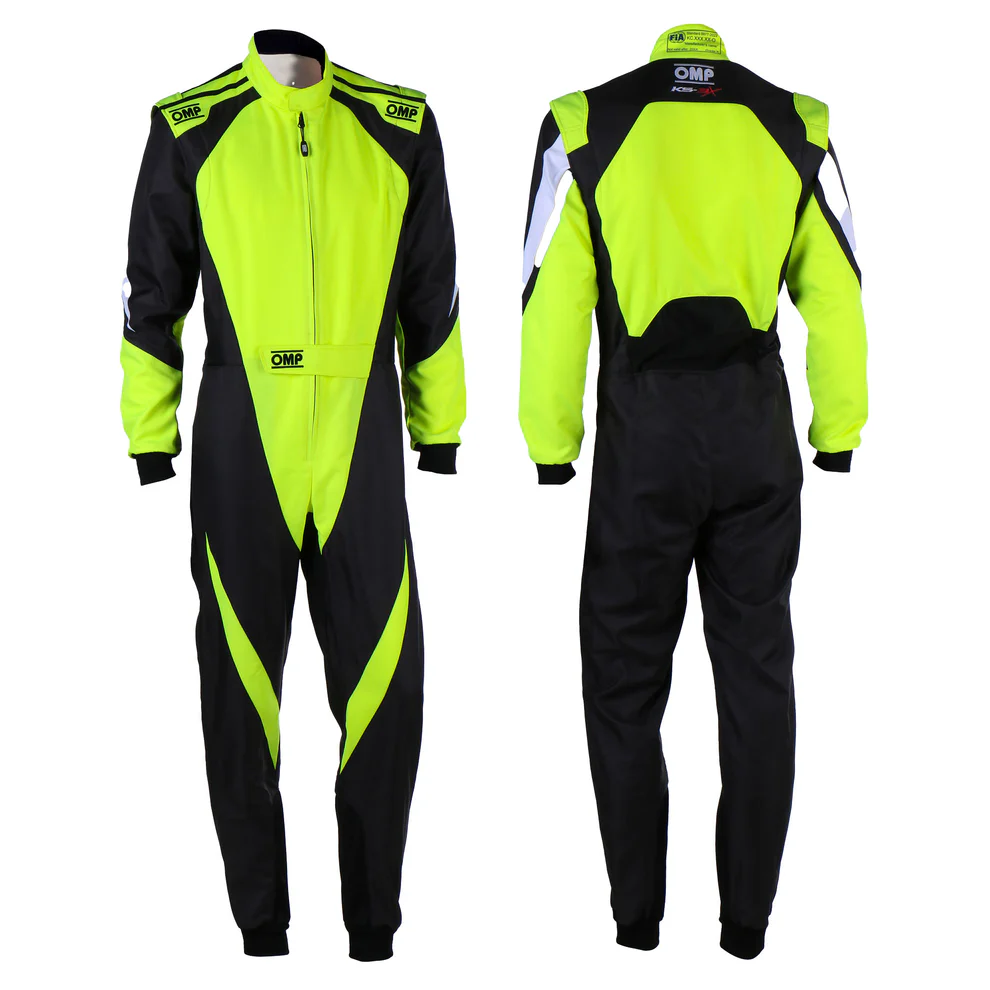 omp ks3 fluo yellow black white karting suit professional racing gear level 2 certified race overalls protective track suit motorsport clothing neon high visibility omp ks3 fluo yellow black white karting suit professional racing gear level 2 certified race overalls protective track suit motorsport clothing neon high visibility