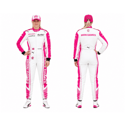 Iron Dames Racing Suit | Pink & White Michelle Gatting Replica