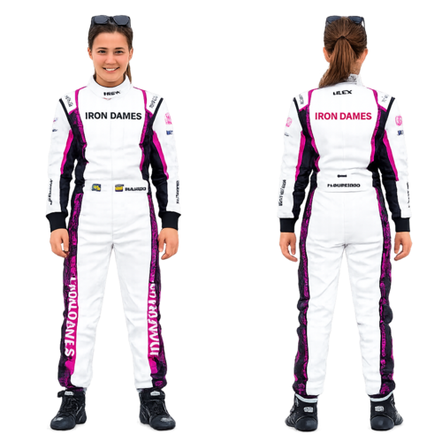 Iron Dames Go-Kart Racing Suit Digital Printed Custom Designed Kart Suit for Kids & Adults