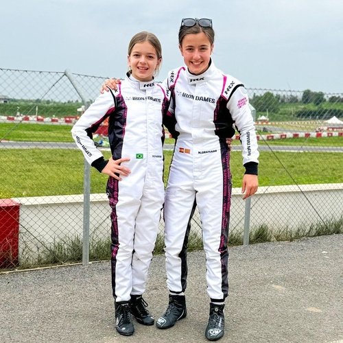 Iron Dames Go-Kart Racing Suit Digital Printed Custom Designed Kart Suit for Kids & Adults