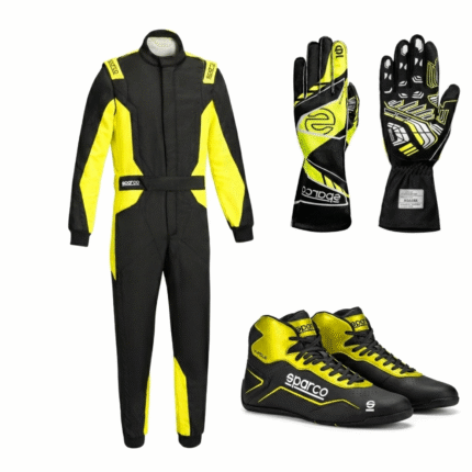 Sparco Sprint Advanced ASY Race Suit Bundle - Track Shoes & Gloves