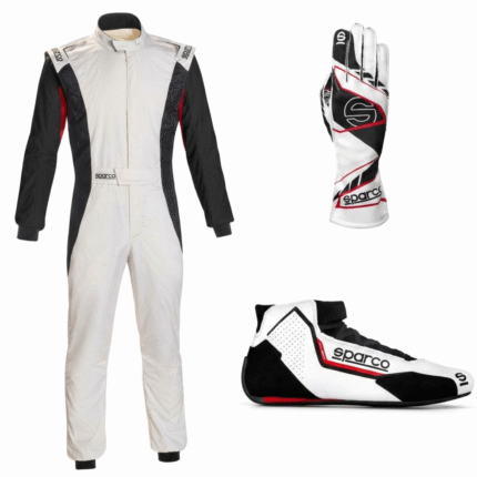 Sparco Competition Go Kart Racing Suit Complete Kit | Track Bundle
