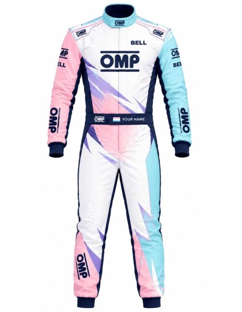 OMP Go Kart Racing Suit Complete Kit Digital Printed Level 2 Kart Suit Shoes & Gloves