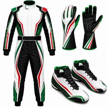 Go Kart Racing Suit Complete Kit Digital Printed Level 2 Kart Suit Shoes & Gloves