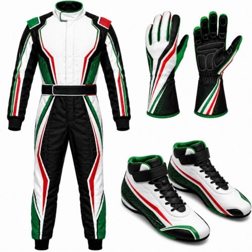 Go Kart Racing Suit Complete Kit Digital Printed Level 2 Kart Suit Shoes & Gloves