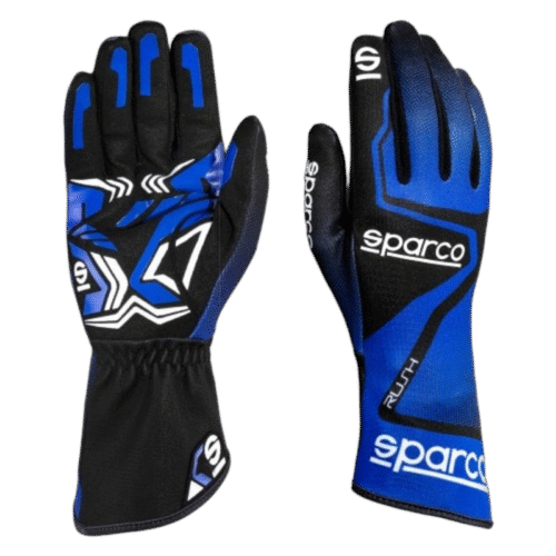 Sparco Rush karting gloves in blue and black go kart racing gloves Sparco Rush karting gloves in blue and black go kart racing gloves
