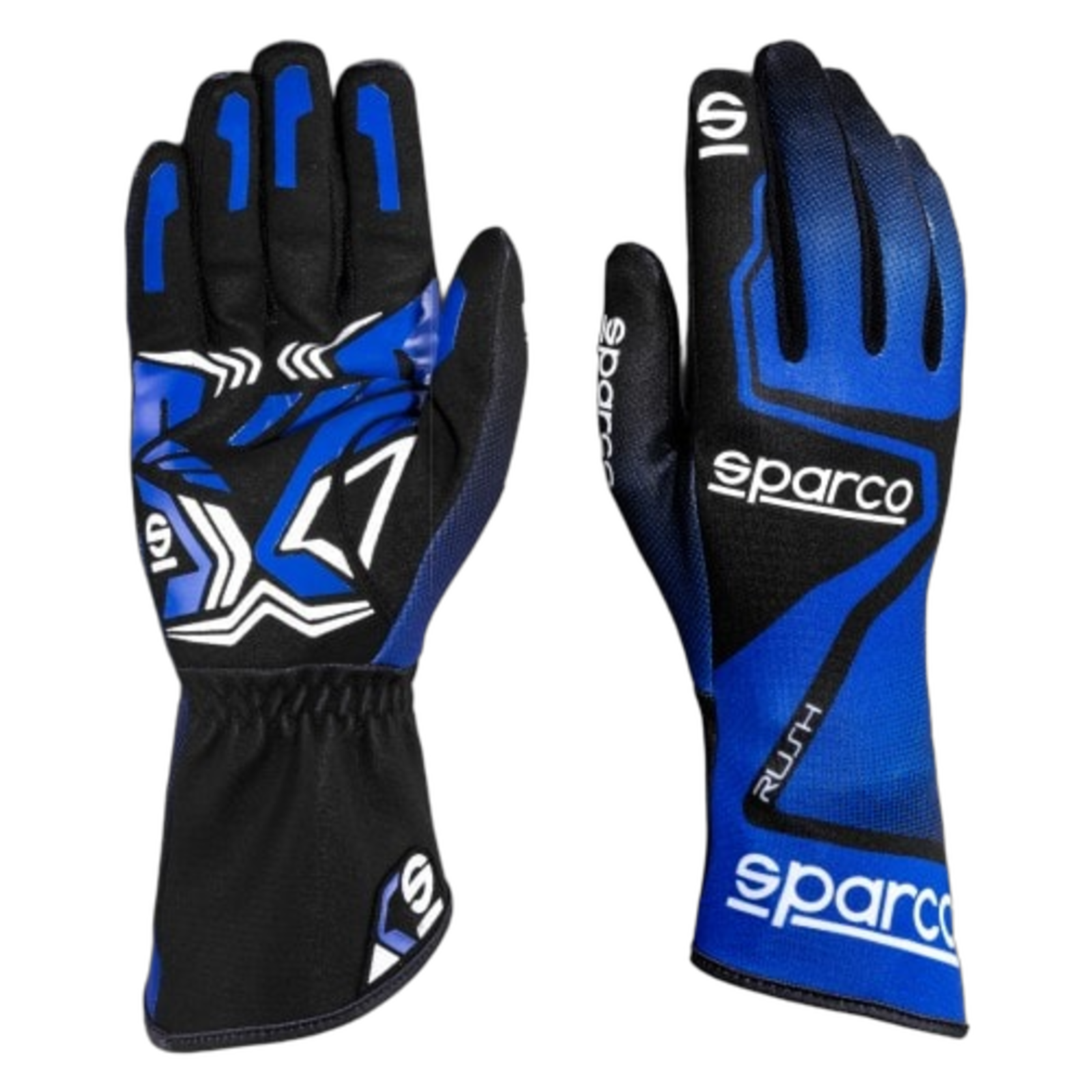 Sparco Rush karting gloves in blue and black go kart racing gloves Sparco Rush karting gloves in blue and black go kart racing gloves