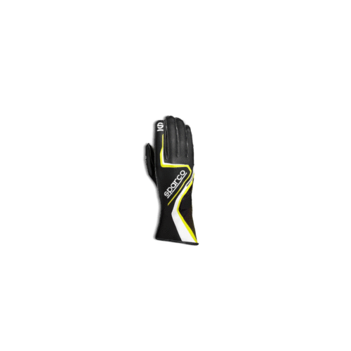 Sparco K-Run black and yellow karting shoes mid top go kart racing boots
